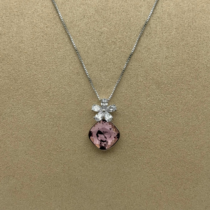 Necklace Matching Earring Set By Swarovski Crystal