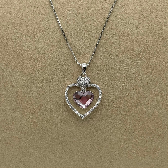 Necklace Matching Earring Set By Swarovski Crystal