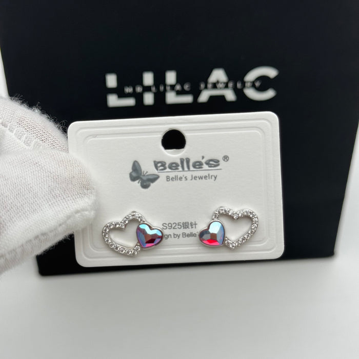 Premium Double Earring By Swarovski Crystal