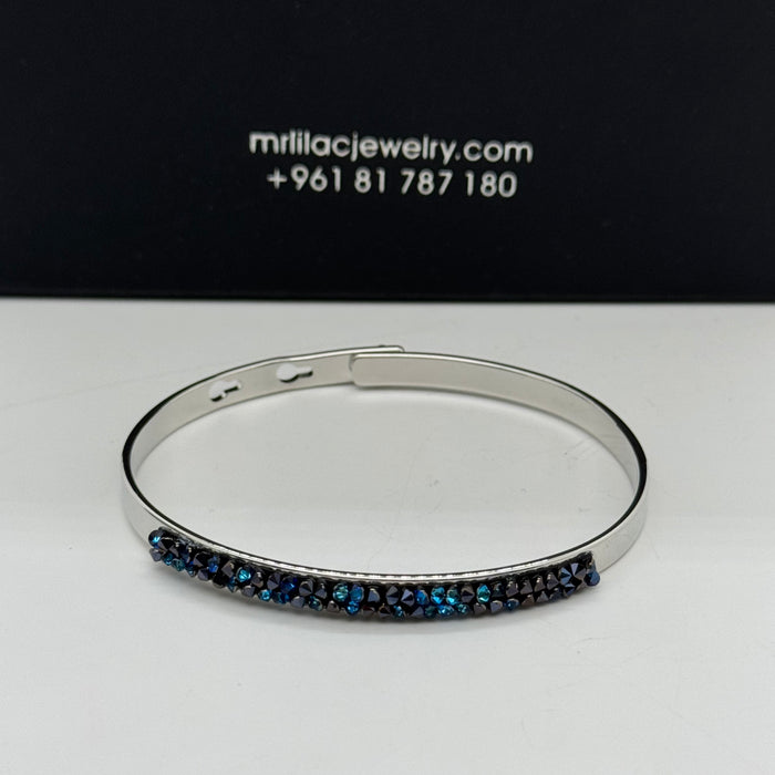 Blue & Black Stresses By Swarovski Crystal