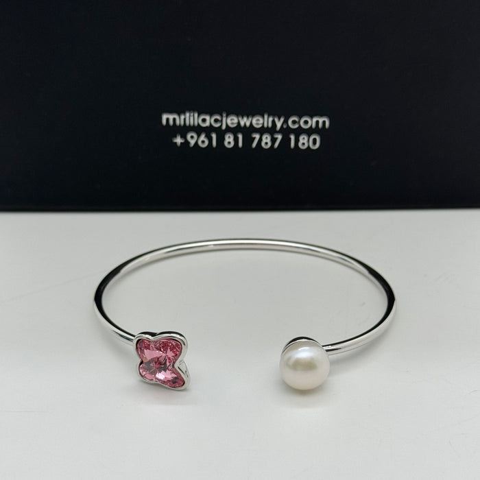 Purple Crystal Stainless Steel By Swarovski Crystal