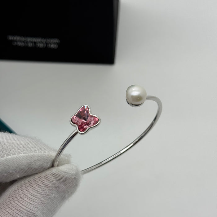 Purple Crystal Stainless Steel By Swarovski Crystal
