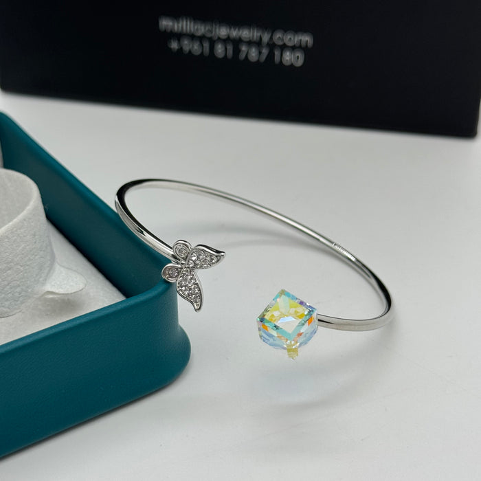 Stainless Steel Crystal By Swarovski Crystal