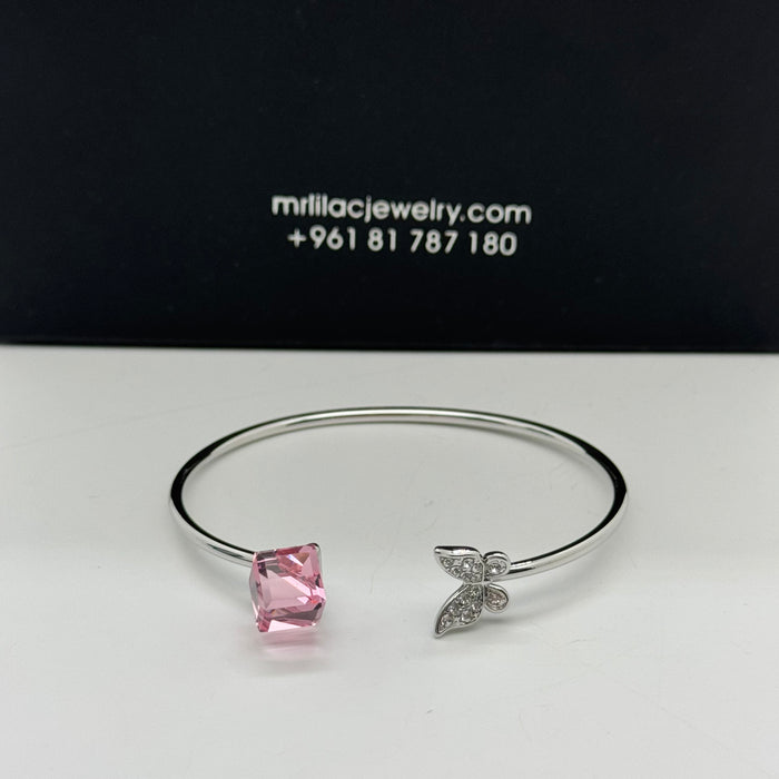 Purple Crystal Stainless Steel By Swarovski Crystal