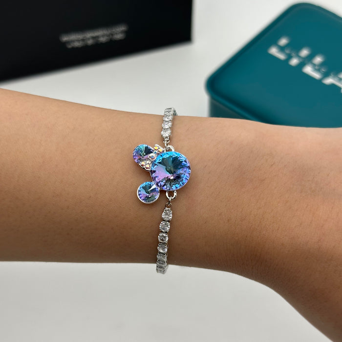 Elegant Swarovski Mickey-Inspired Crystal Bracelet