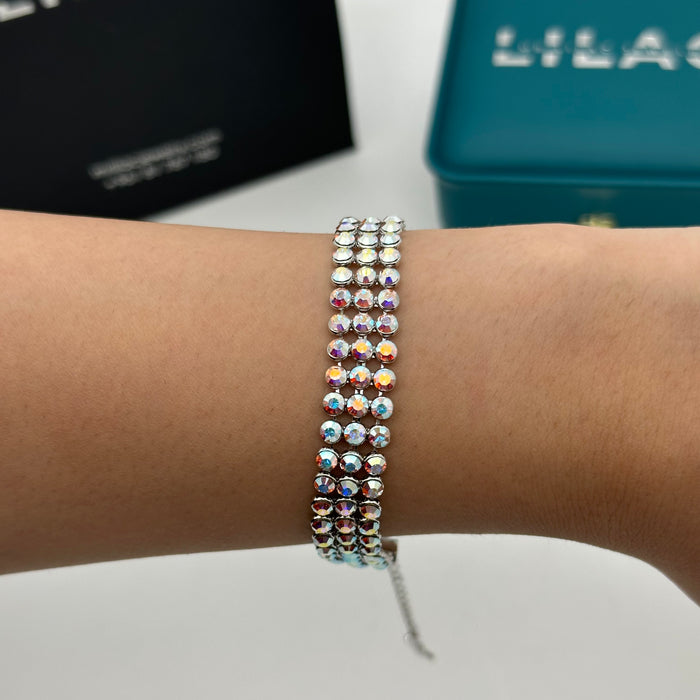 Triple Row Classic Swarovski Tennis Bracelet