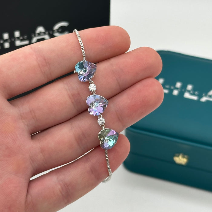 Aurora Heart-Cut Swarovski Crystal Bracelet