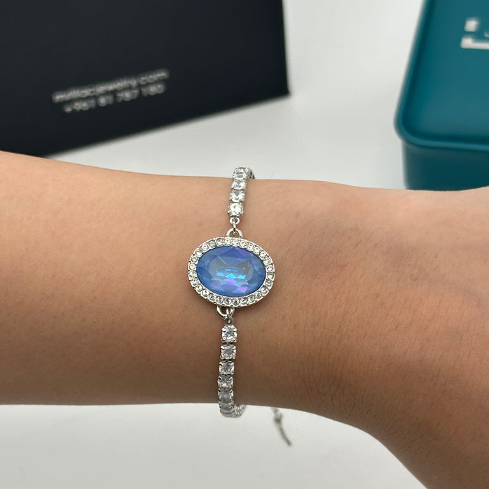 Swarovski Oval Aurora Crystal Bracelet