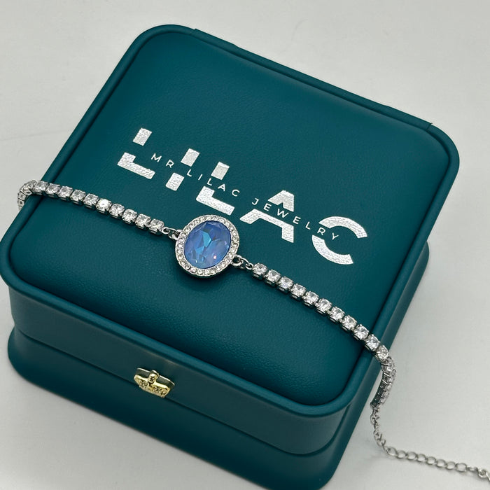 Swarovski Oval Aurora Crystal Bracelet