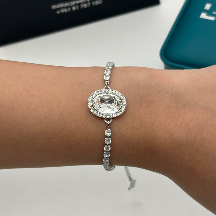 Swarovski Oval Aurora Crystal Bracelet