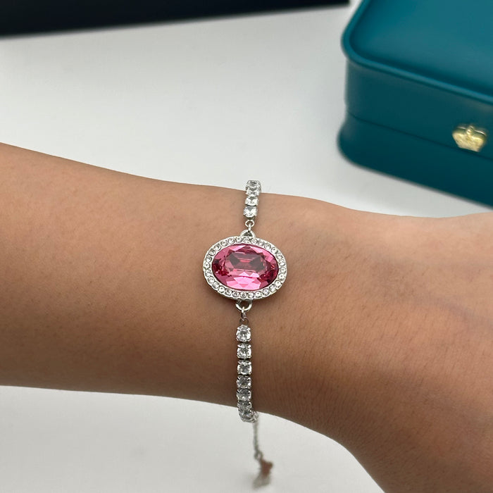 Swarovski Oval Aurora Crystal Bracelet