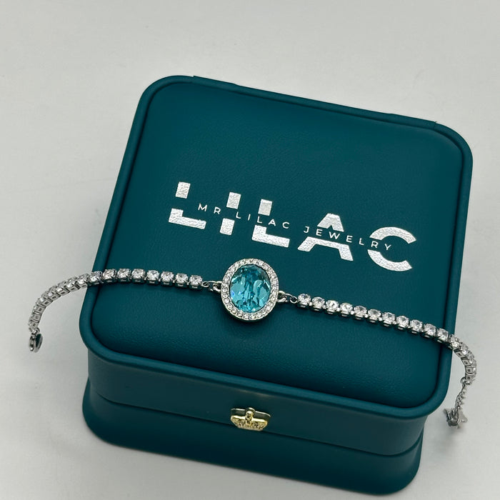 Swarovski Oval Aurora Crystal Bracelet