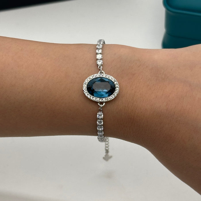 Swarovski Oval Aurora Crystal Bracelet