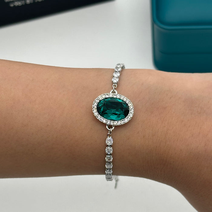 Swarovski Oval Aurora Crystal Bracelet