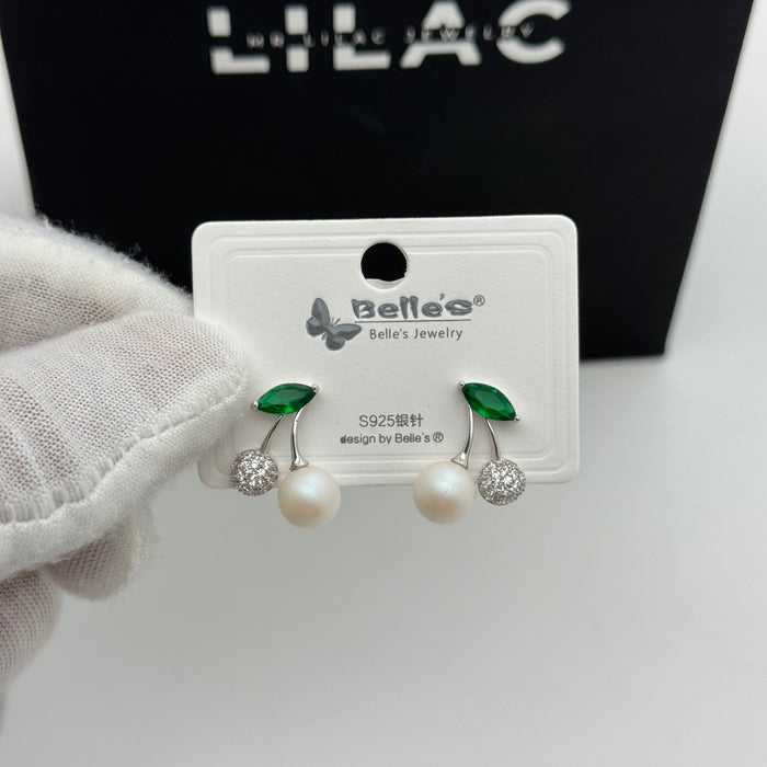 Cherry Earring By Swarovski Crystal