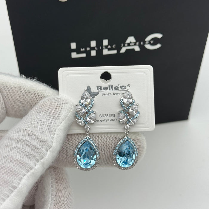 Classic Light Blue Crystal By Swarovski Crystal