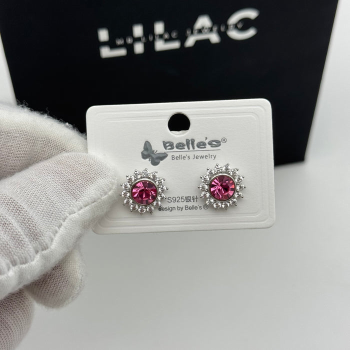 Purple Crystal Stresses Earring By Swarovski Crystal