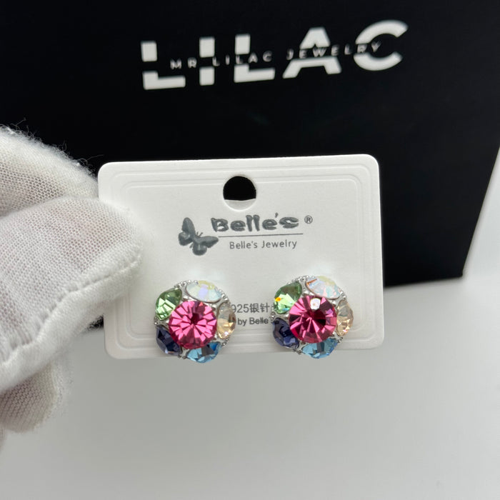 Colored Crystals Earring By Swarovski Crystal