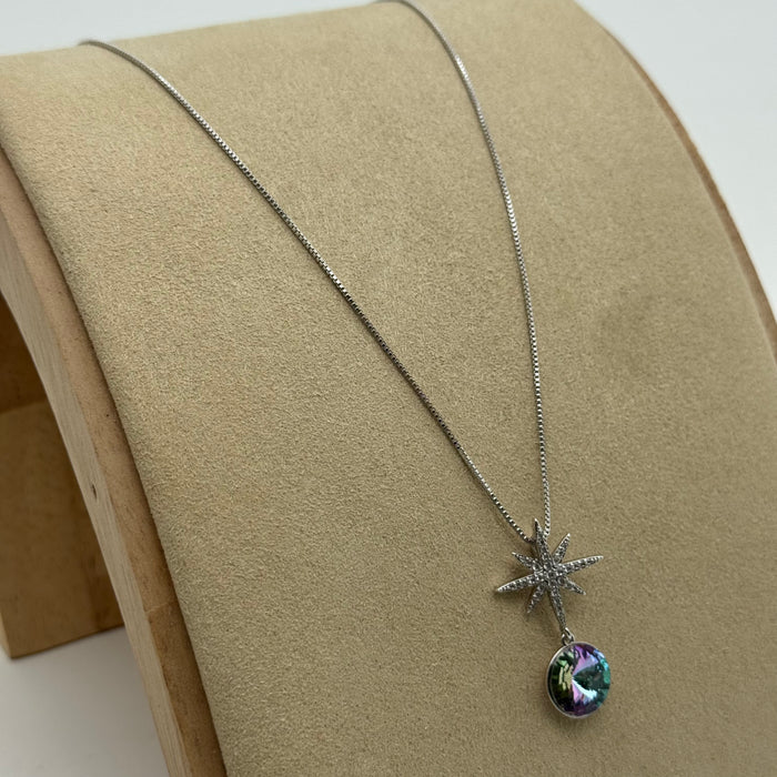 Colored Crystal Necklace By Swarovski Crystal