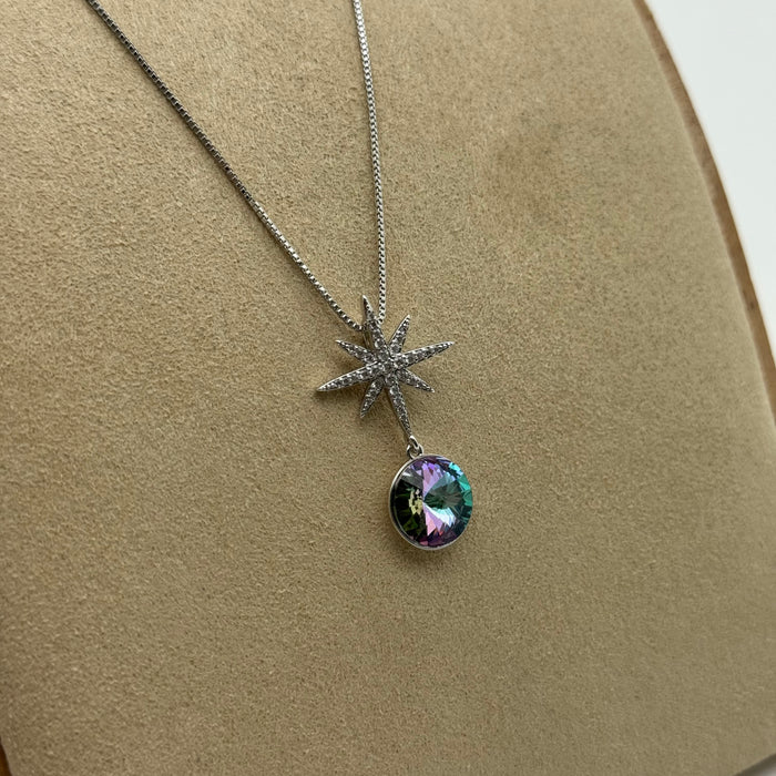 Colored Crystal Necklace By Swarovski Crystal