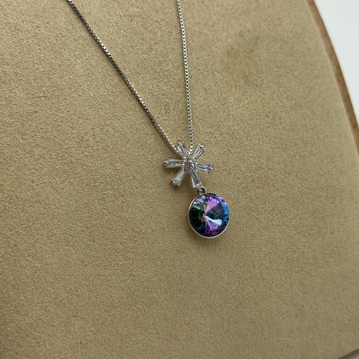Colored Crystal Necklace By Swarovski Crystal