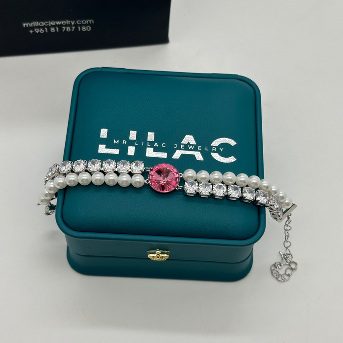 Swarovski Ocean Pearl Bracelet – Crystal & Pearl Elegance