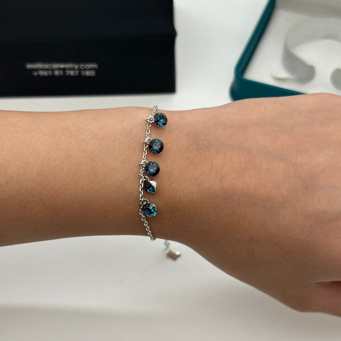 Swarovski Midnight Drop Bracelet – Crystal Charms