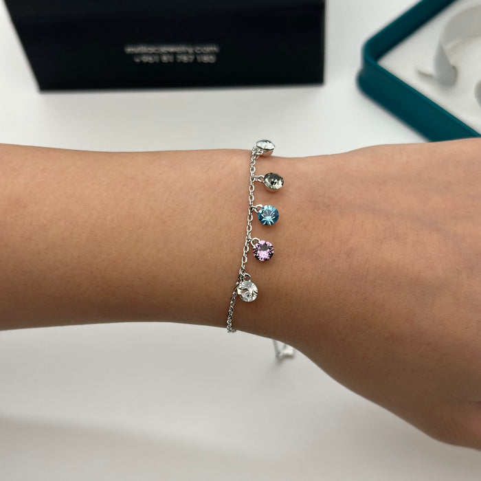 Swarovski Midnight Drop Bracelet – Crystal Charms