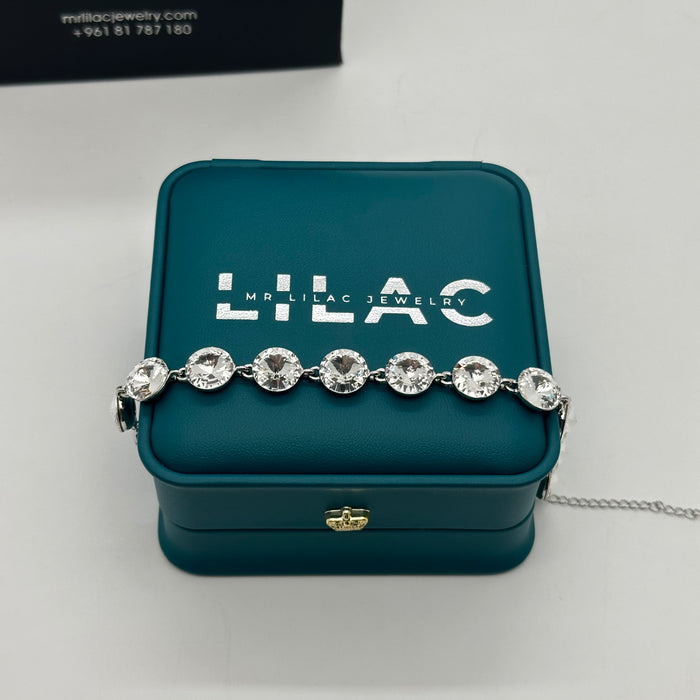 Swarovski Crystal Radiance Bracelet – Clear Stone Elegance