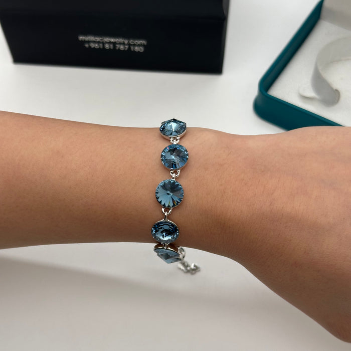 Swarovski Crystal Radiance Bracelet – Clear Stone Elegance
