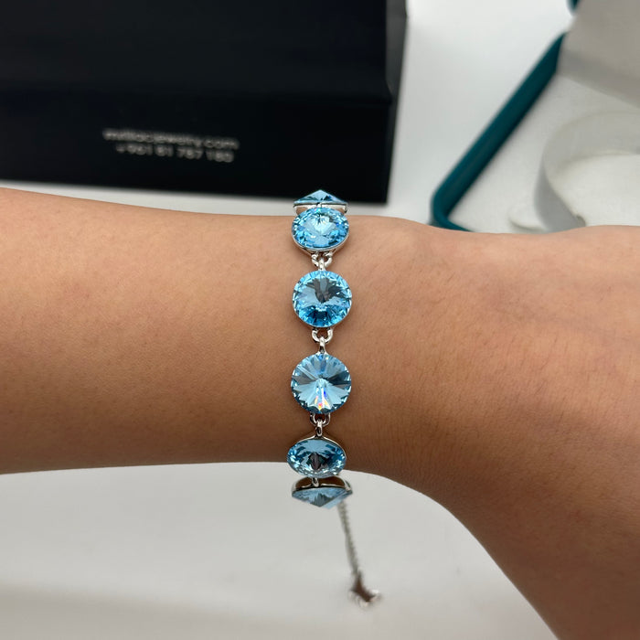 Swarovski Crystal Radiance Bracelet – Clear Stone Elegance