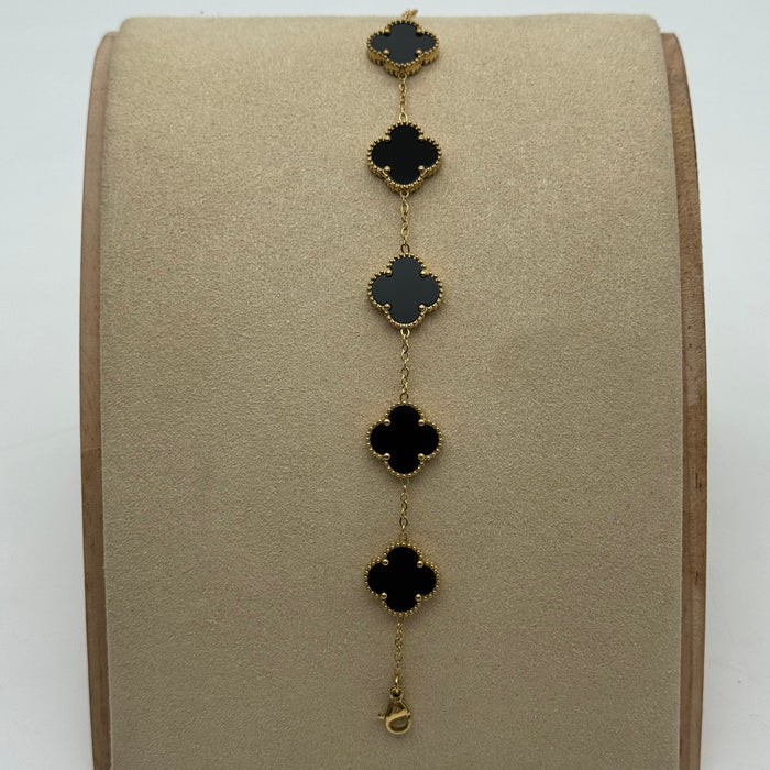 Van Cleef Gold Plated 15MM Bracelet For Women