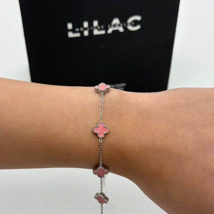Van Cleef 9MM Silver Plated Bracelet For Women