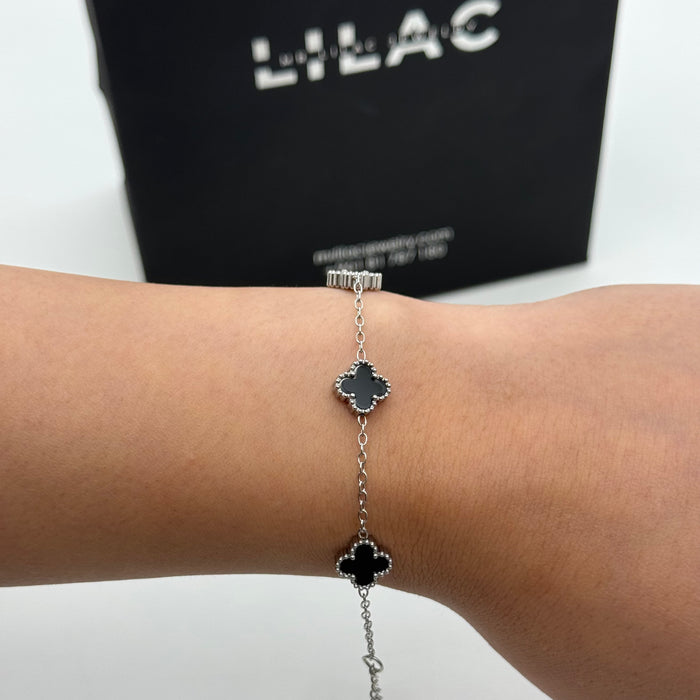 Van Cleef 9MM Silver Plated Bracelet For Women