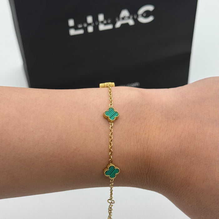 Van Cleef 7MM Gold Plated Bracelet For Women