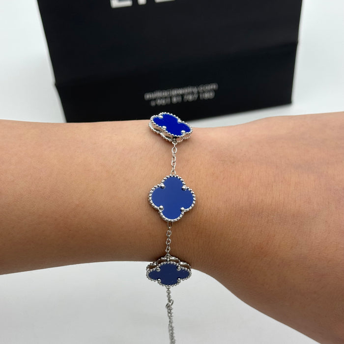 Van Cleef Silver Plated 15MM Bracelet For Women