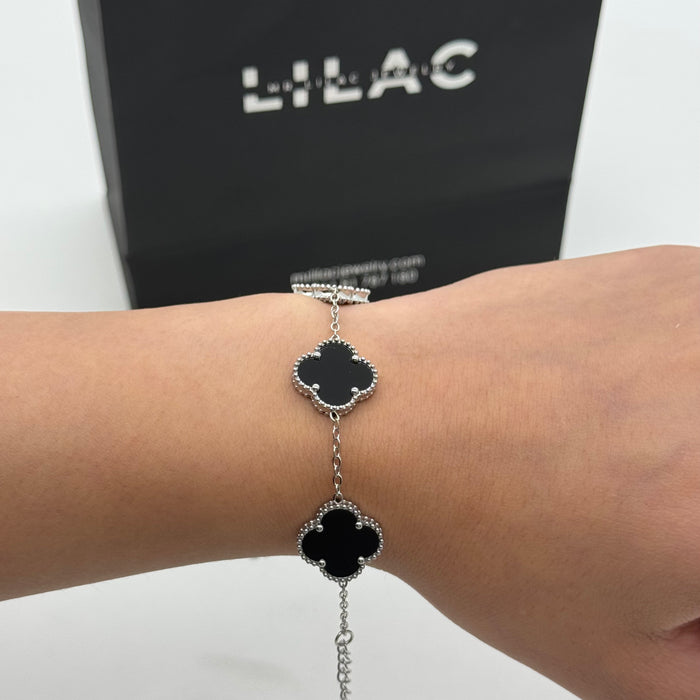 Van Cleef Silver Plated 15MM Bracelet For Women