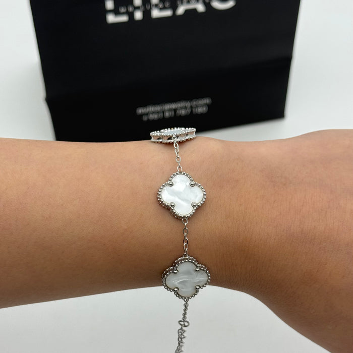 Van Cleef Silver Plated 15MM Bracelet For Women