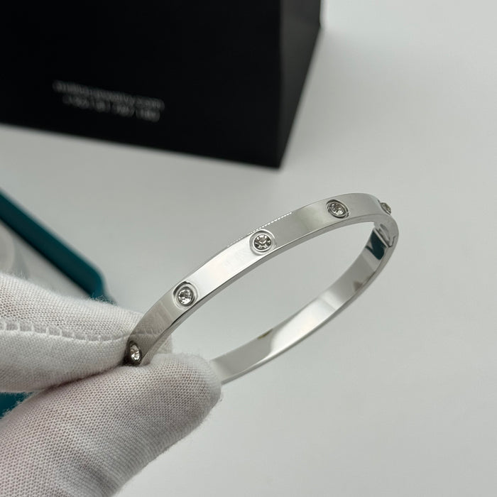 Cartier Love Large Bangle With Crystal Accents