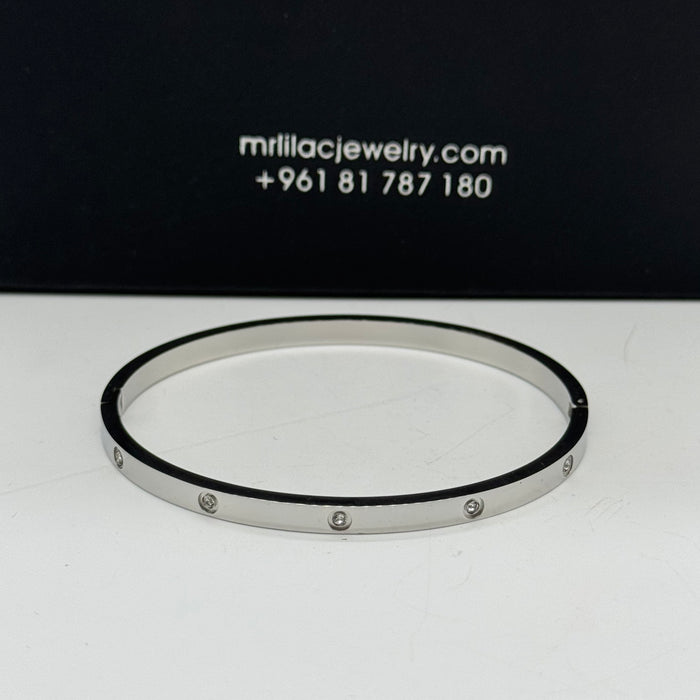 Cartier Love Small Bangle With Crystal Accents