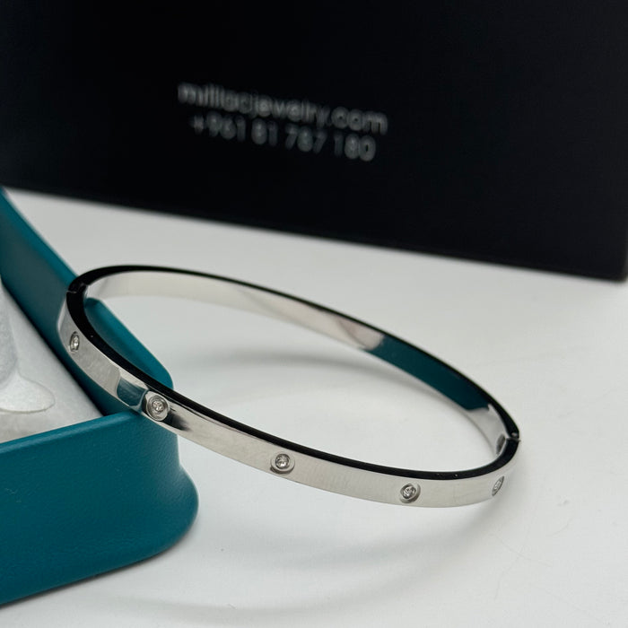 Cartier Love Small Bangle With Crystal Accents