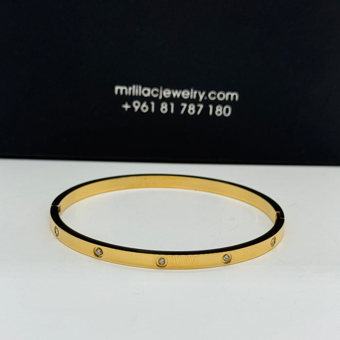 Cartier Love Small Bangle With Crystal Accents