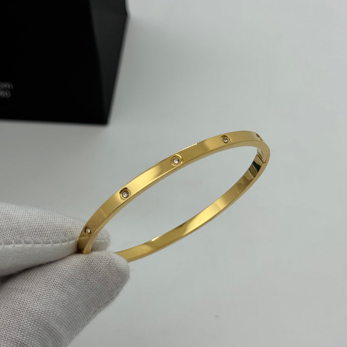 Cartier Love Small Bangle With Crystal Accents