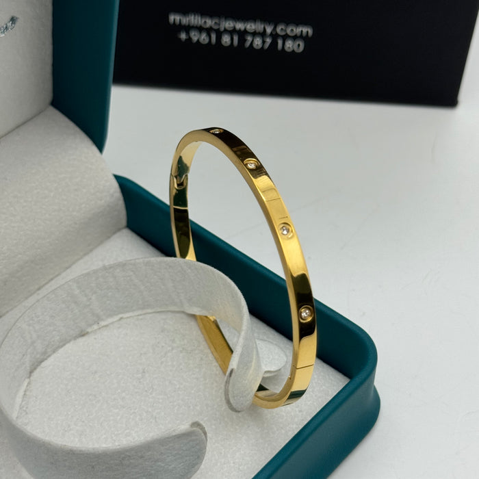 Cartier Love Small Bangle With Crystal Accents