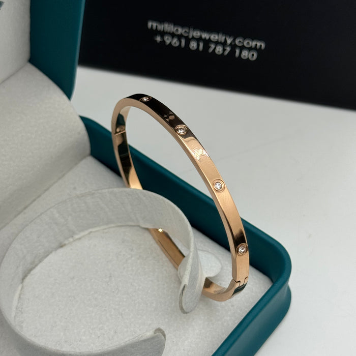 Cartier Love Small Bangle With Crystal Accents