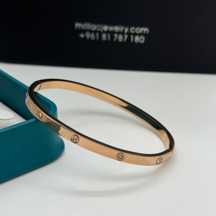 Cartier Love Small Bangle With Crystal Accents