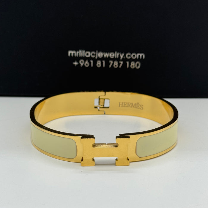 Hermes Clic H Enamel Bangle - MultiColors
