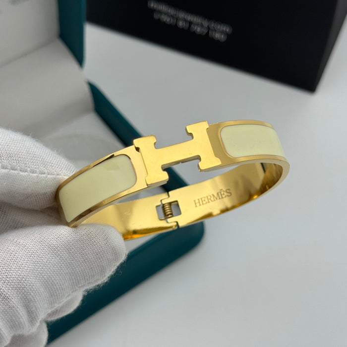 Hermes Clic H Enamel Bangle - MultiColors