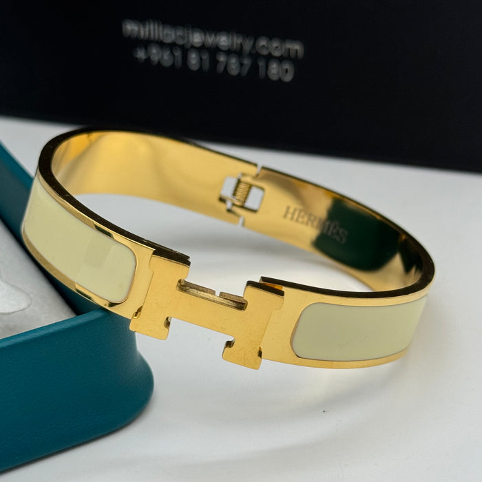 Hermes Clic H Enamel Bangle - MultiColors