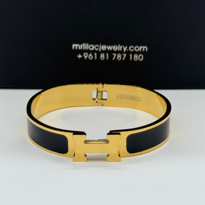 Hermes Clic H Enamel Bangle - MultiColors